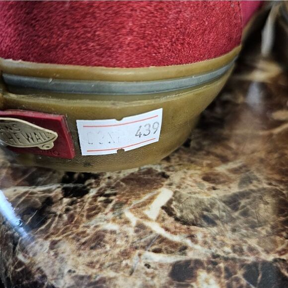 Vans men's Off The Wall skateboard low oldskool red shoes size 10.5. B439 - Picture 11 of 11